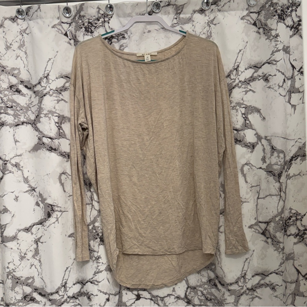 Miami Light Brown Long Sleeve Top